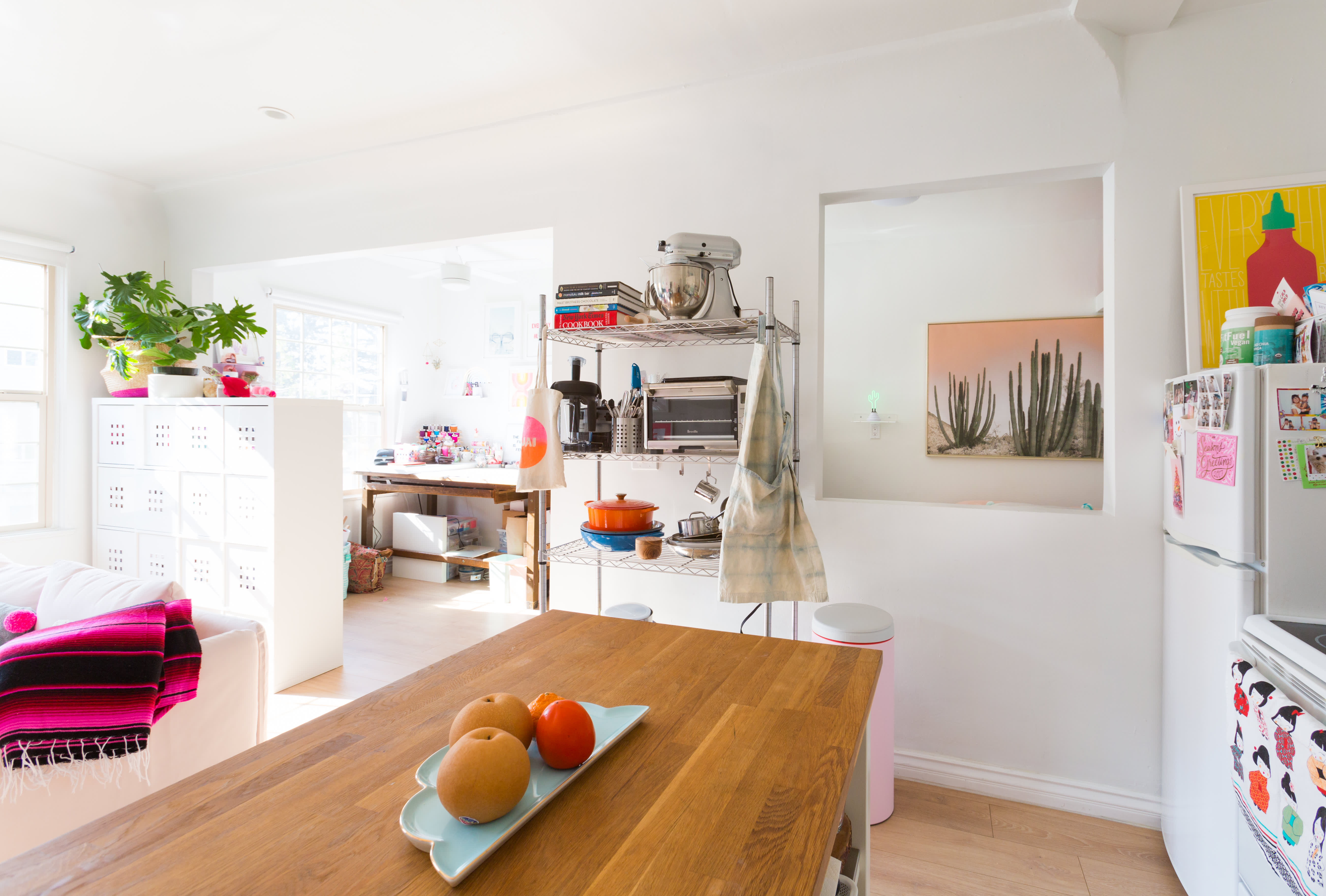 House Tour A Playful, RainbowHued LA Studio Apartment Apartment Therapy